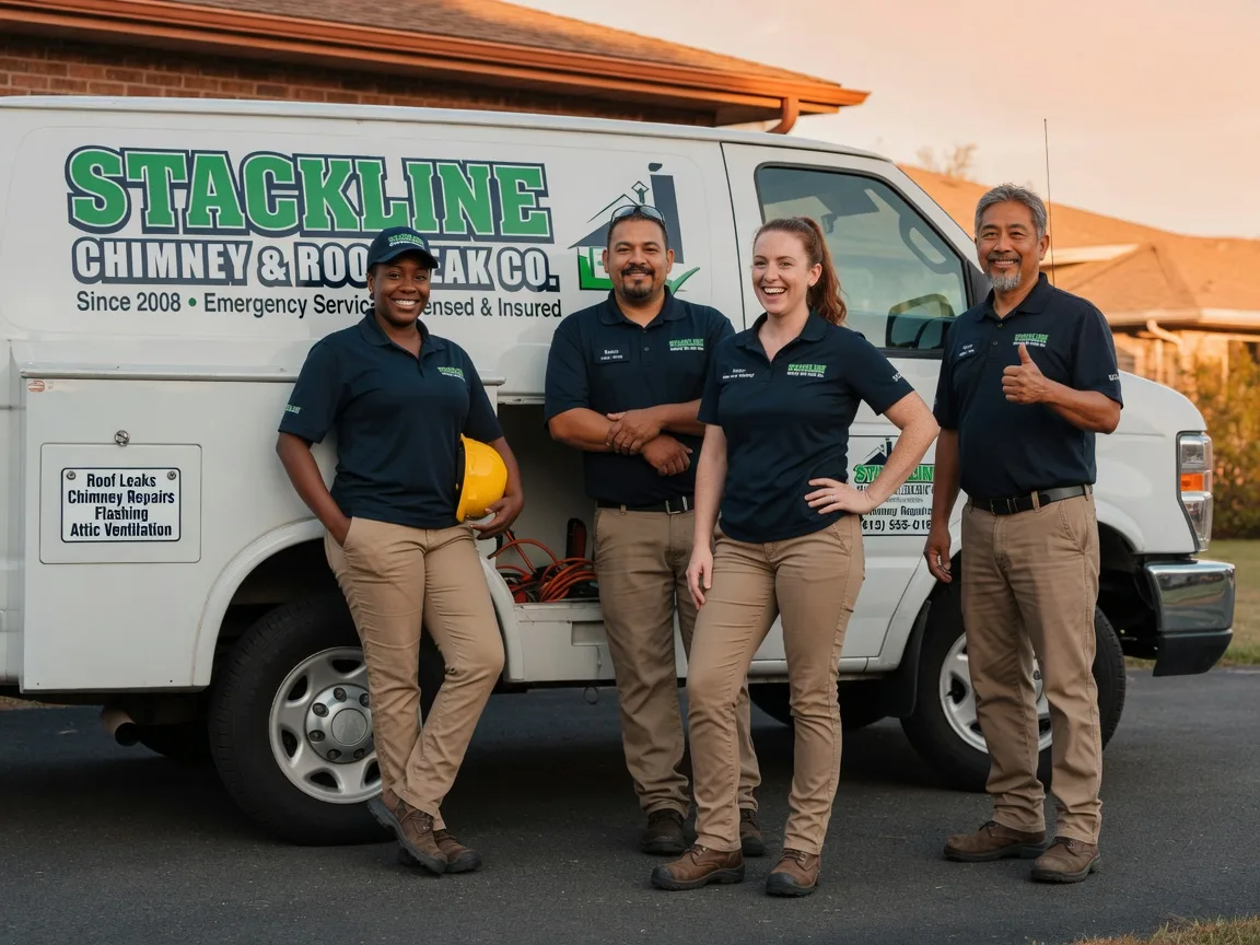 Chimney flashing repair company in Lenexa, KS